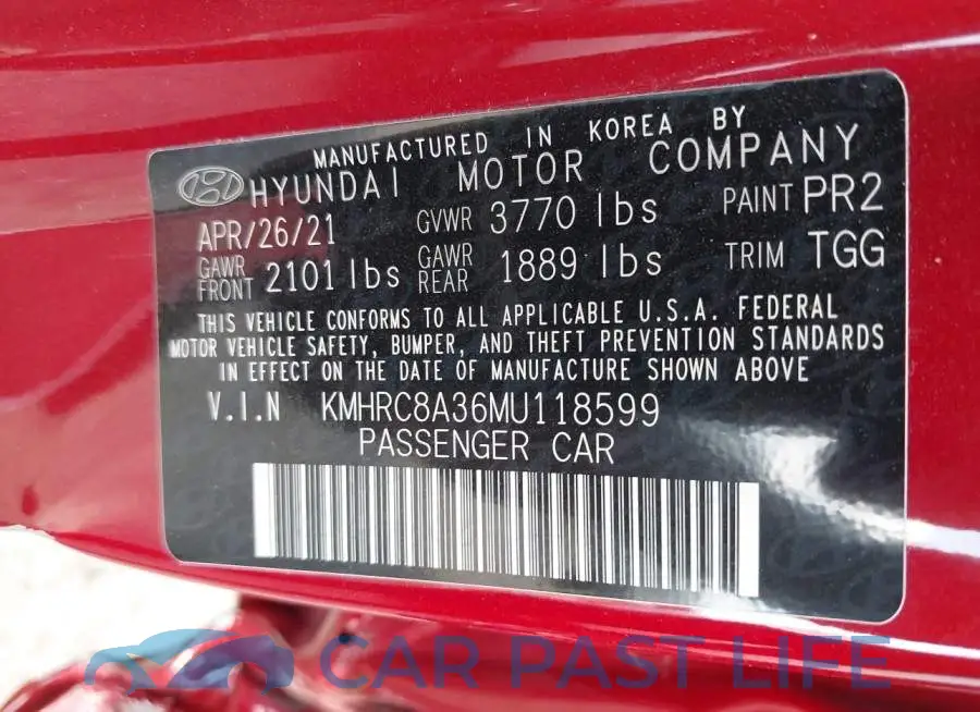 KMHRC8A36MU118599# 9