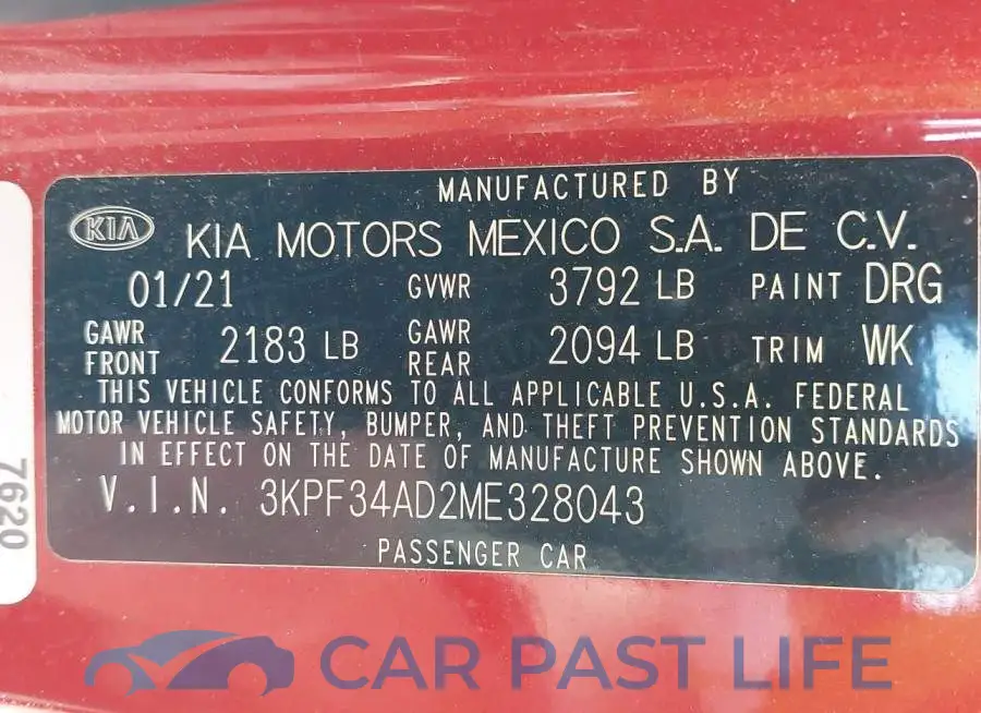 3KPF34AD2ME328043# 9