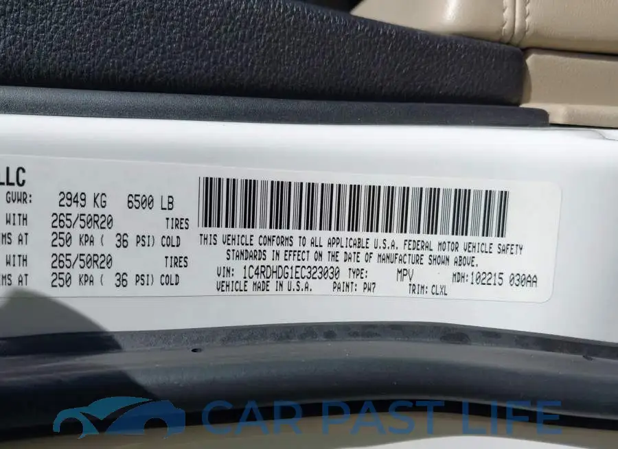 1C4RDHDG1EC323030# 9