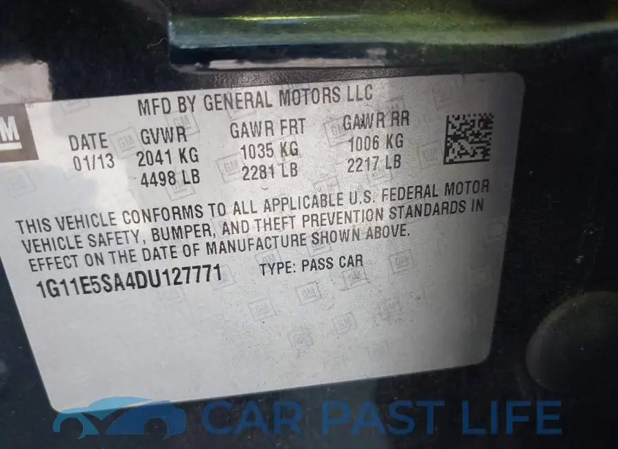 1G11E5SA4DU127771# 9