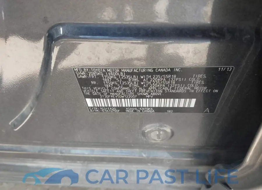 2T3DFREV5DW122007# 9