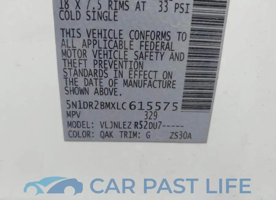 5N1DR2BMXLC615575# 9