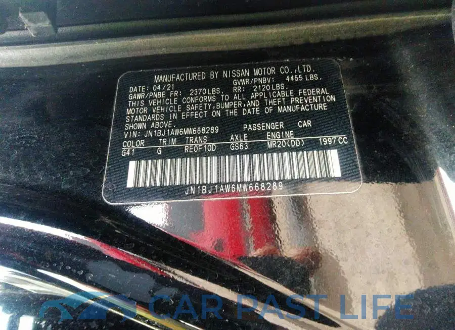JN1BJ1AW6MW668289# 9