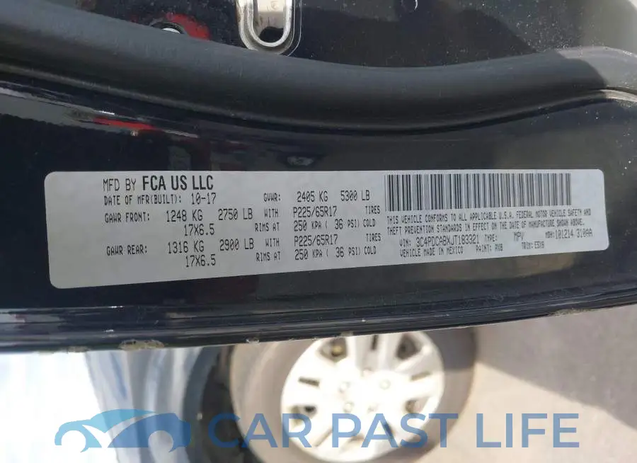 3C4PDCABXJT183321# 9