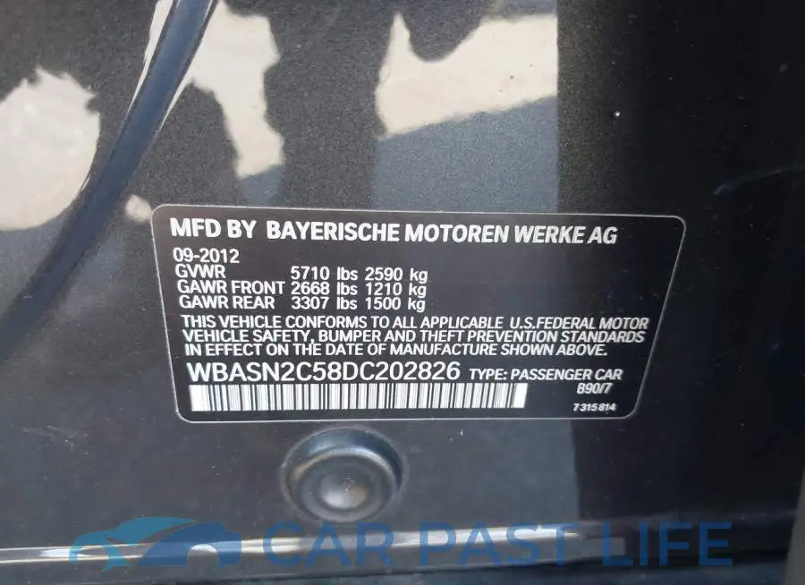 WBASN2C58DC202826# 9