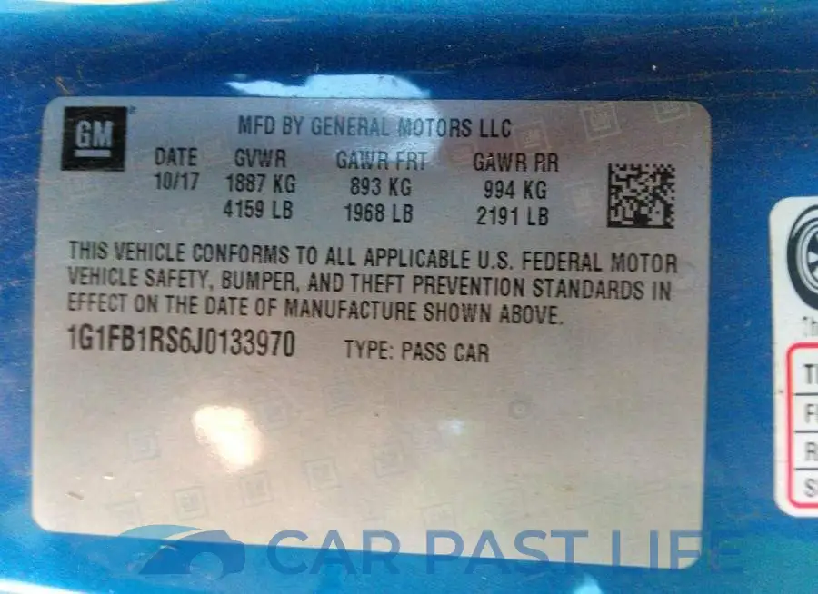 1G1FB1RS6J0133970# 9