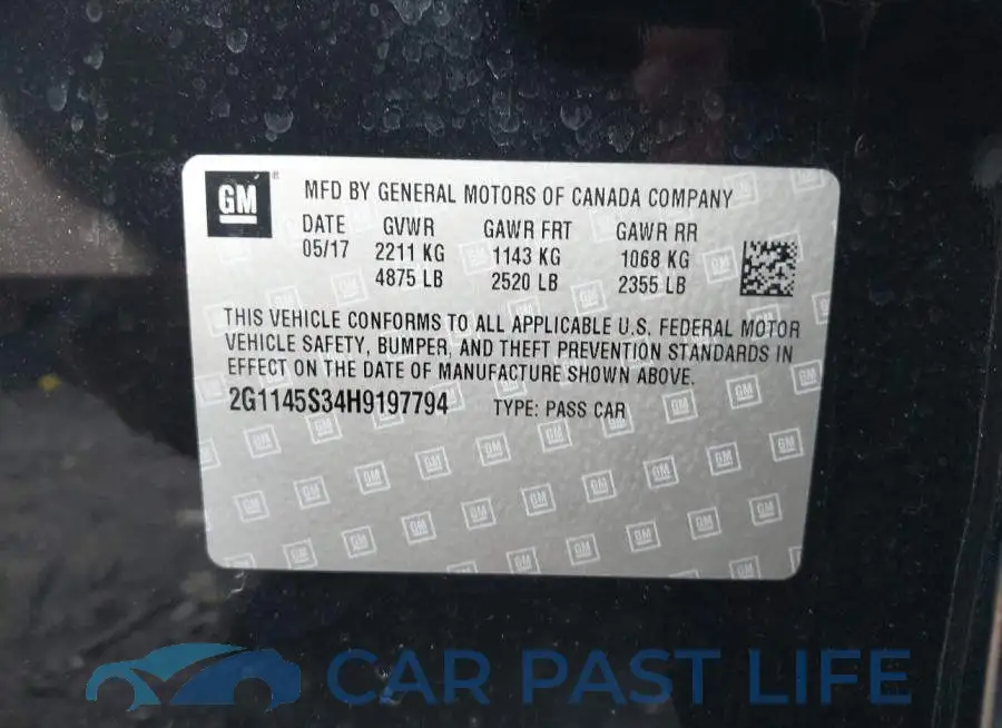 2G1145S34H9197794# 9