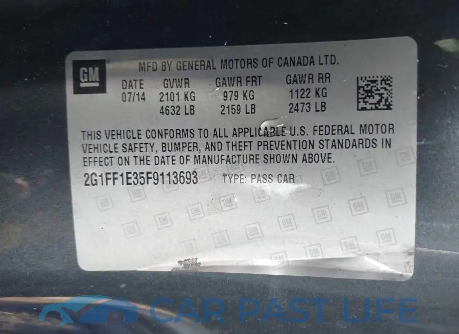2G1FF1E35F9113693# 9