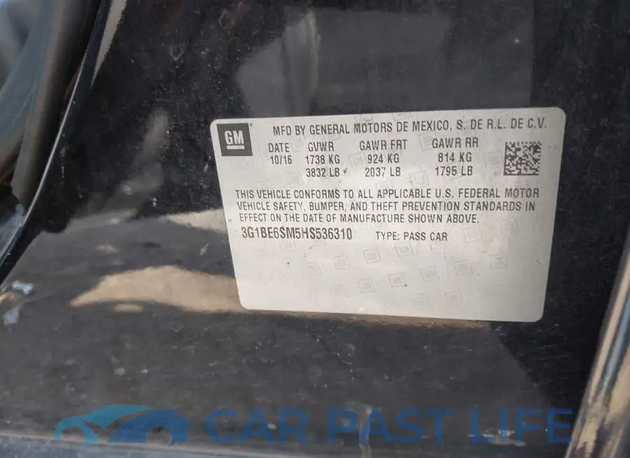 3G1BE6SM5HS536310# 9