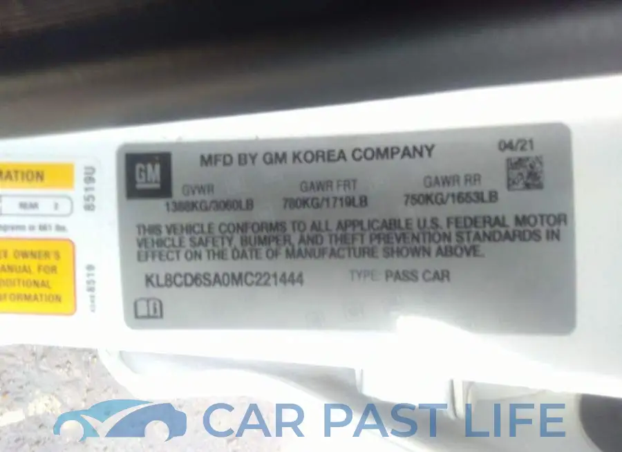 KL8CD6SA0MC221444# 9