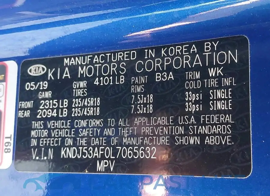 KNDJ53AF0L7065632# 9