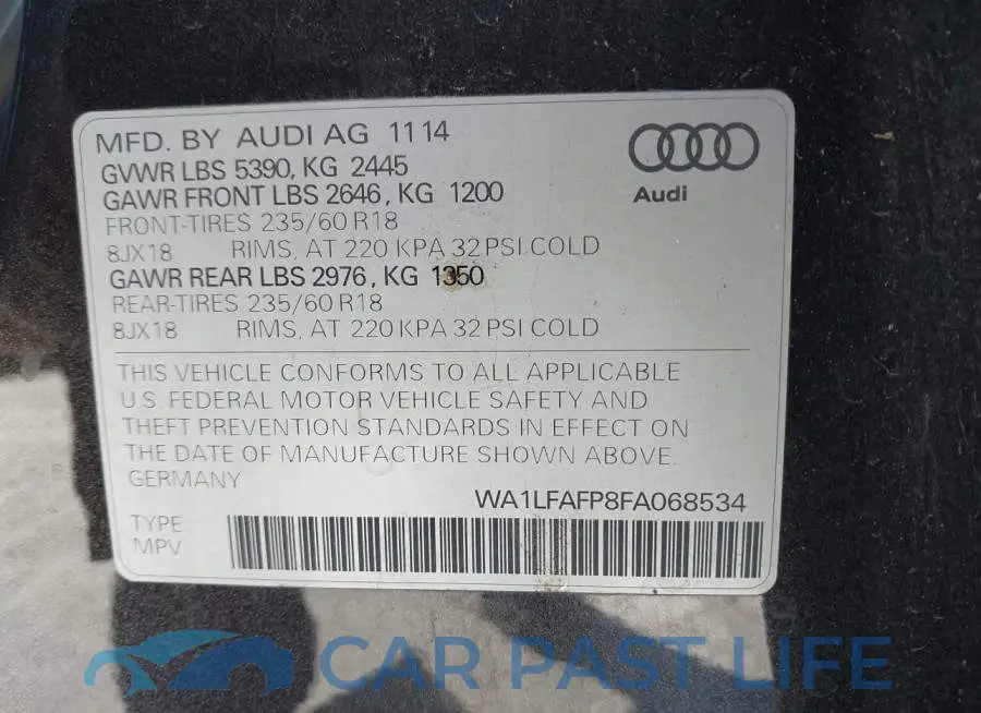 WA1LFAFP8FA068534# 9