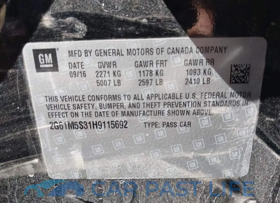 2G61M5S31H9115692# 9