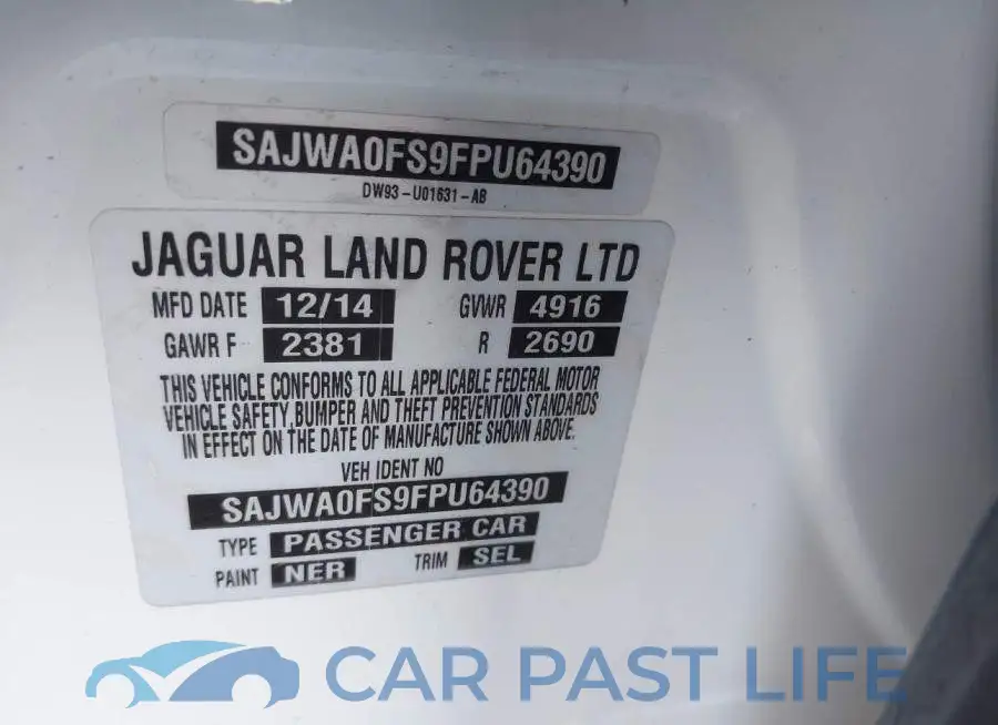 SAJWA0FS9FPU64390# 9