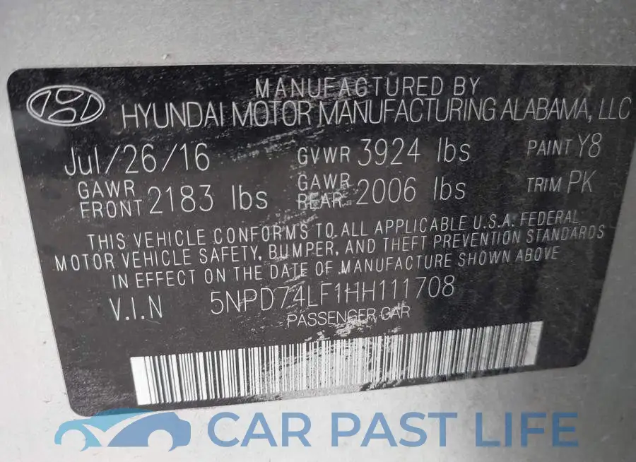 5NPD74LF1HH111708# 9