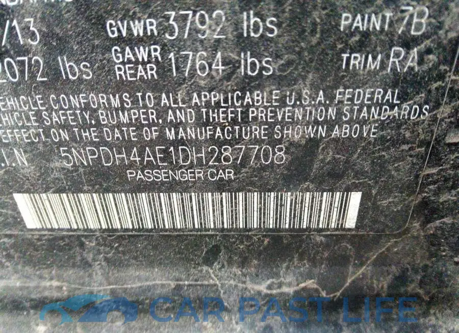5NPDH4AE1DH287708# 9