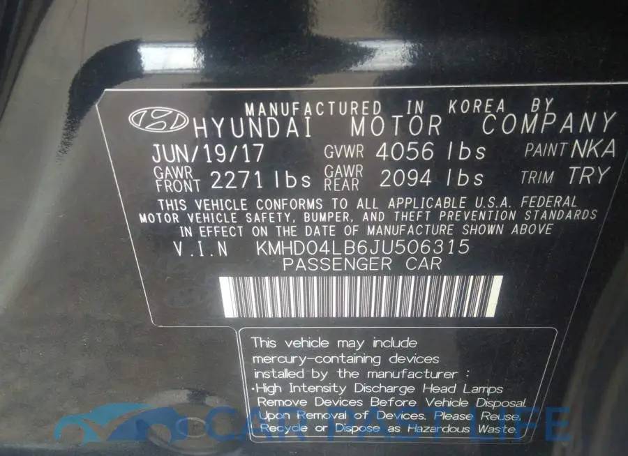 KMHD04LB6JU506315# 9