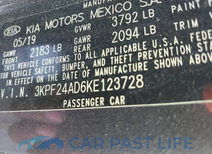 3KPF24AD6KE123728# 9