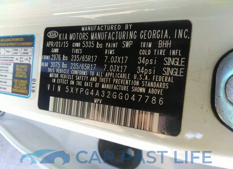 5XYPG4A32GG047786# 9