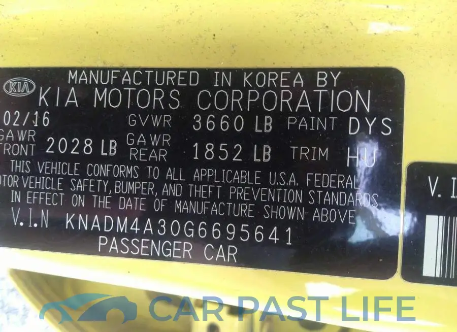KNADM4A30G6695641# 9