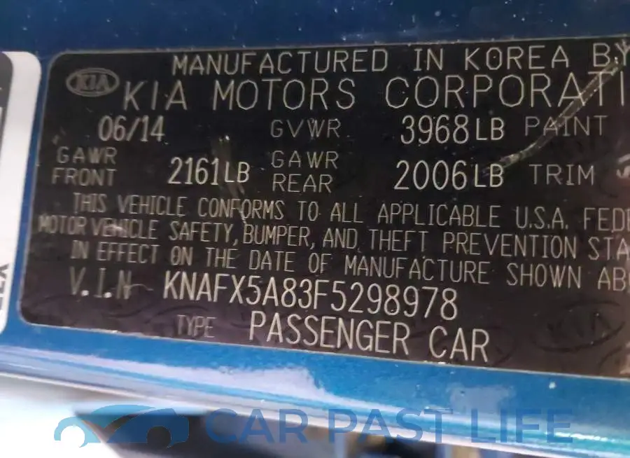 KNAFX5A83F5298978# 9