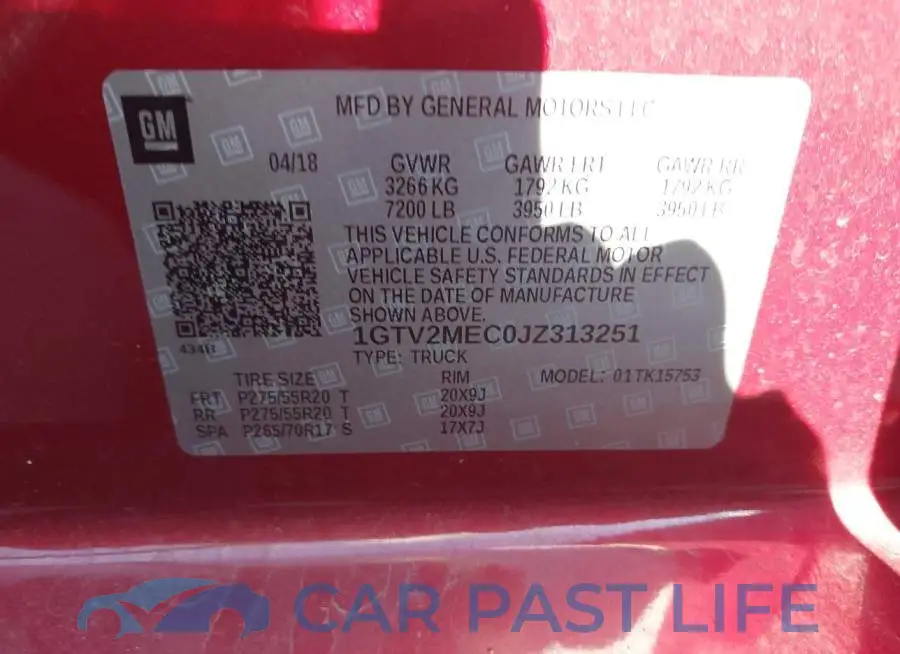 1GTV2MEC0JZ313251# 9