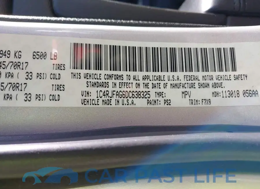 1C4RJFAG6DC638325# 9