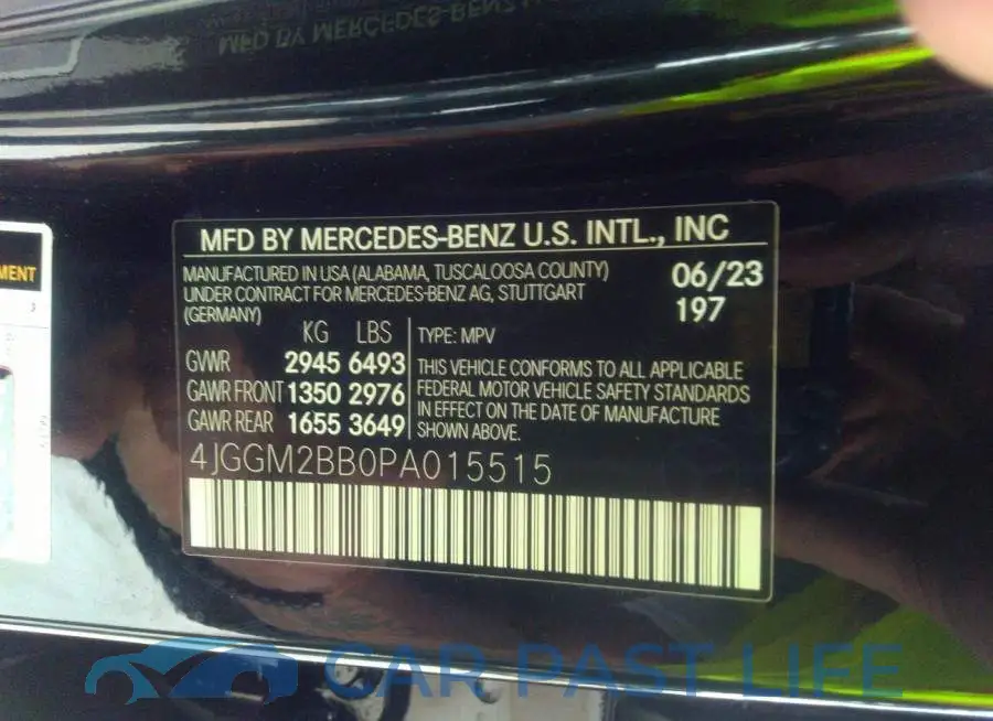 4JGGM2BB0PA015515# 9