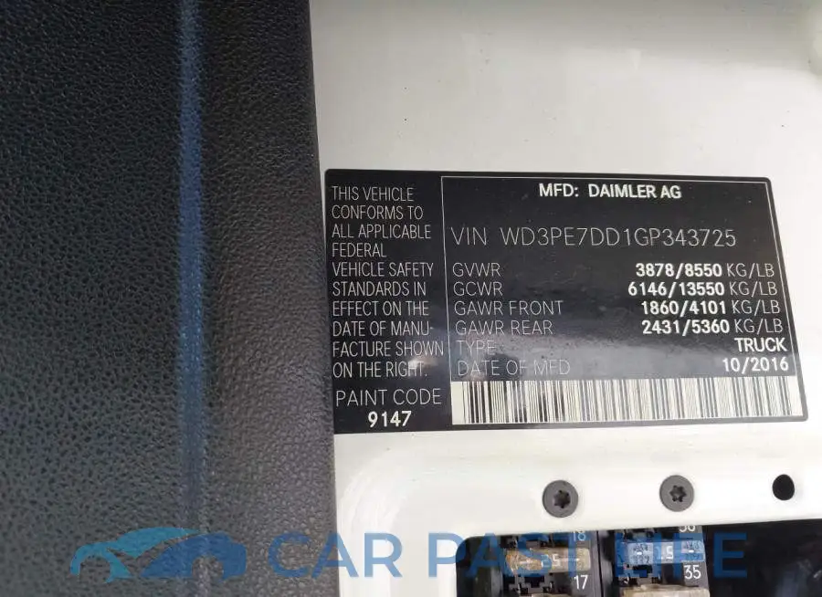 WD3PE7DD1GP343725# 9