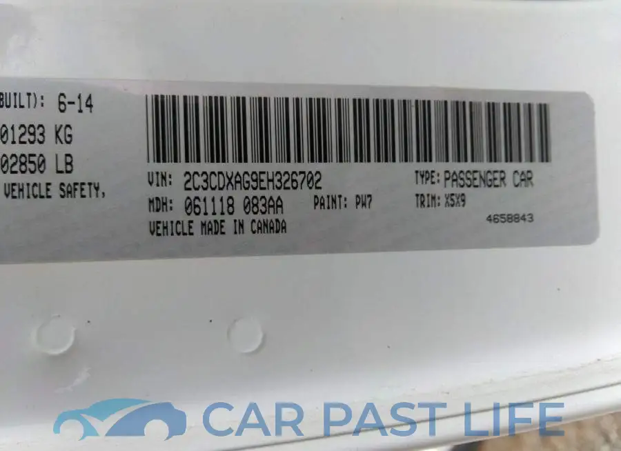 2C3CDXAG9EH326702# 9