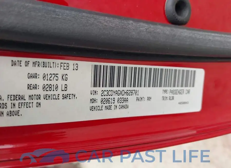 2C3CDYAGXDH628701# 9
