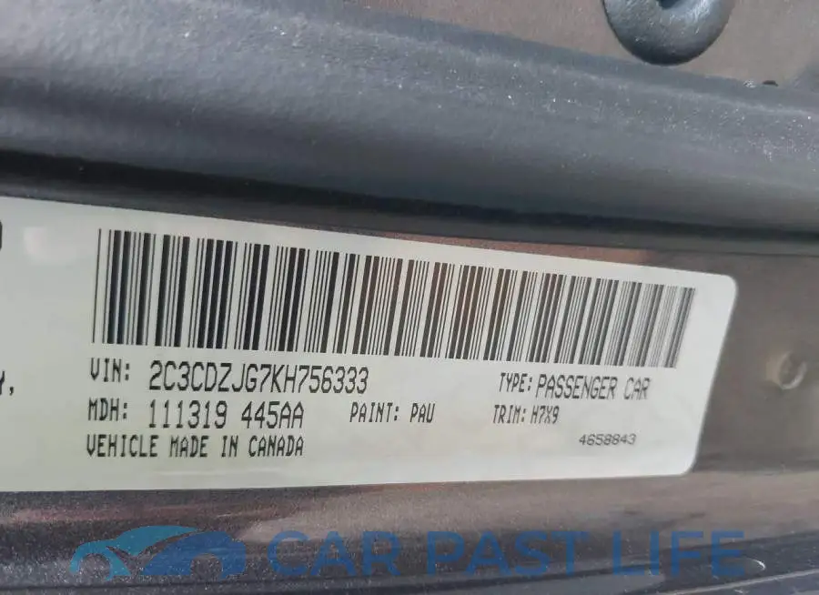 2C3CDZJG7KH756333# 9