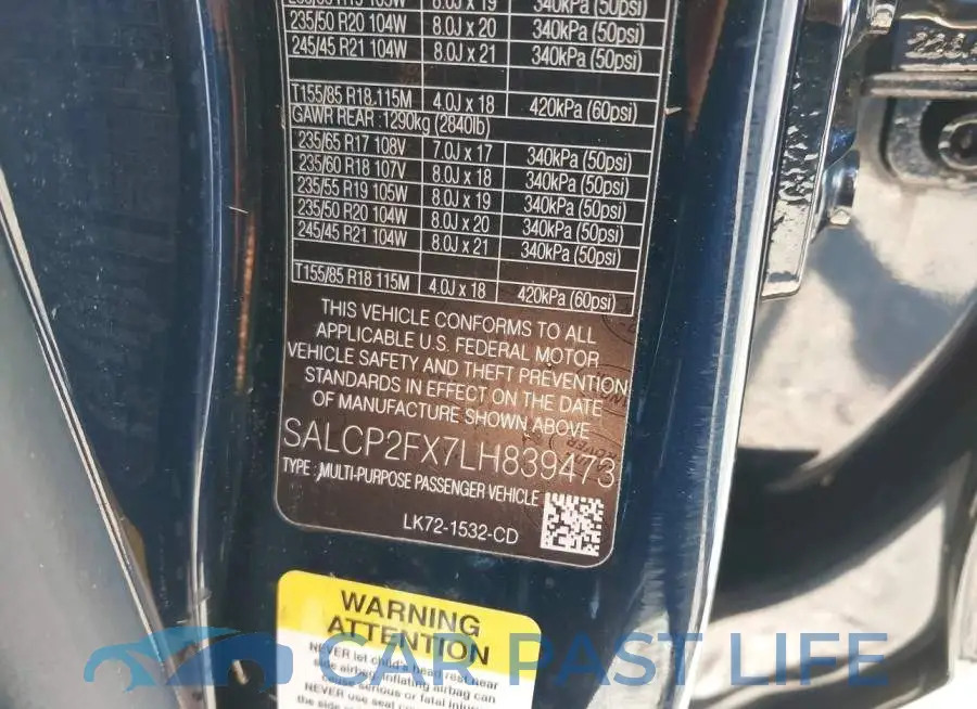 SALCP2FX7LH839473# 9
