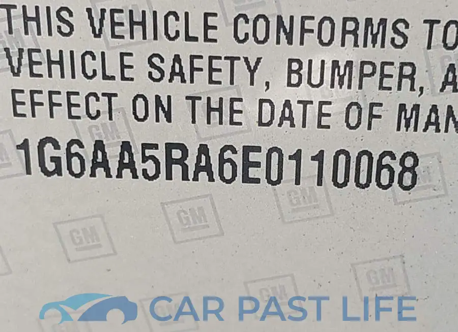 1G6AA5RA6E0110068# 9