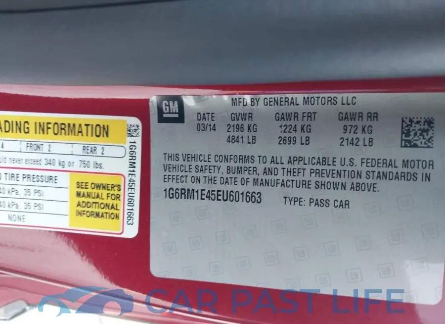 1G6RM1E45EU601663# 9