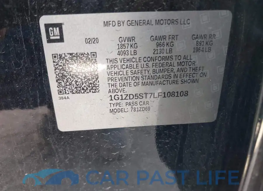 1G1ZD5ST7LF108108# 9
