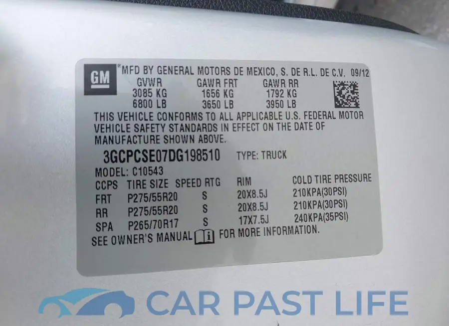 3GCPCSE07DG198510# 9