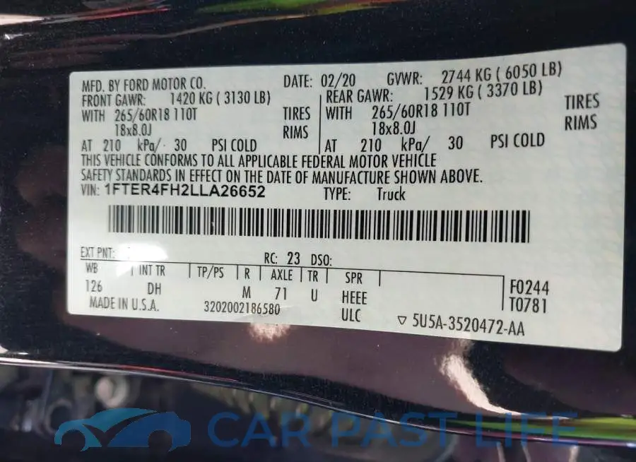 1FTER4FH2LLA26652# 9