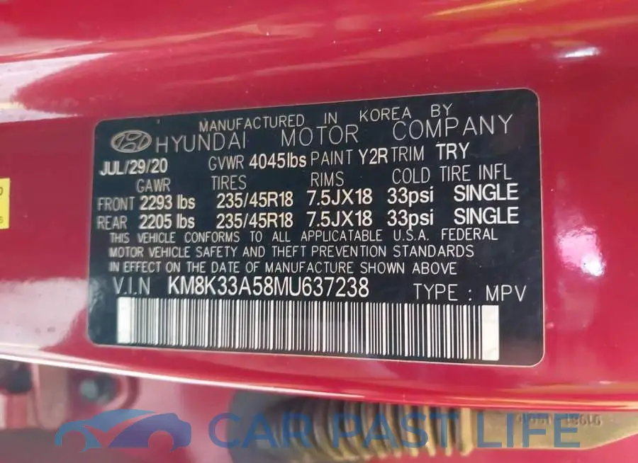 KM8K33A58MU637238# 9