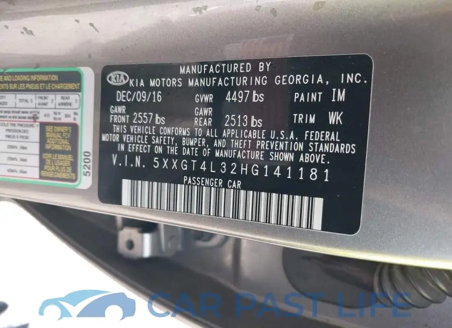 5XXGT4L32HG141181# 9
