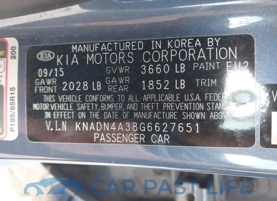 KNADN4A38G6627651# 9