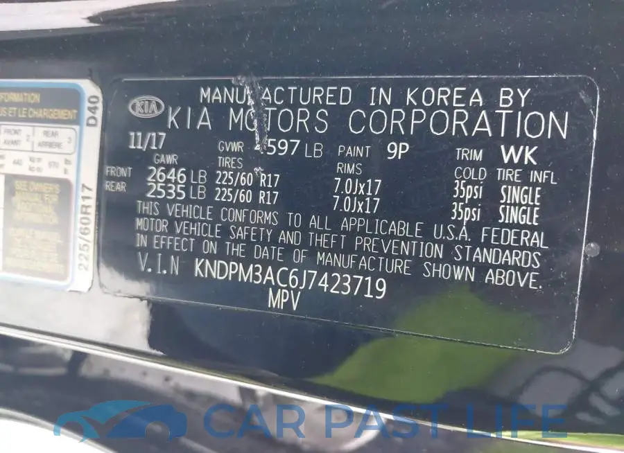 KNDPM3AC6J7423719# 9