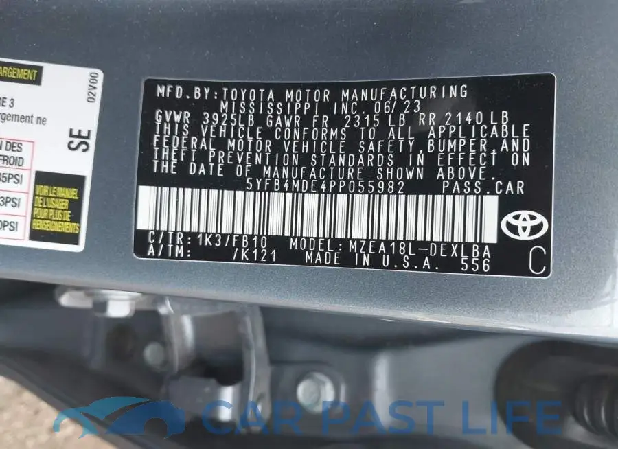 5YFB4MDE4PP055982# 9