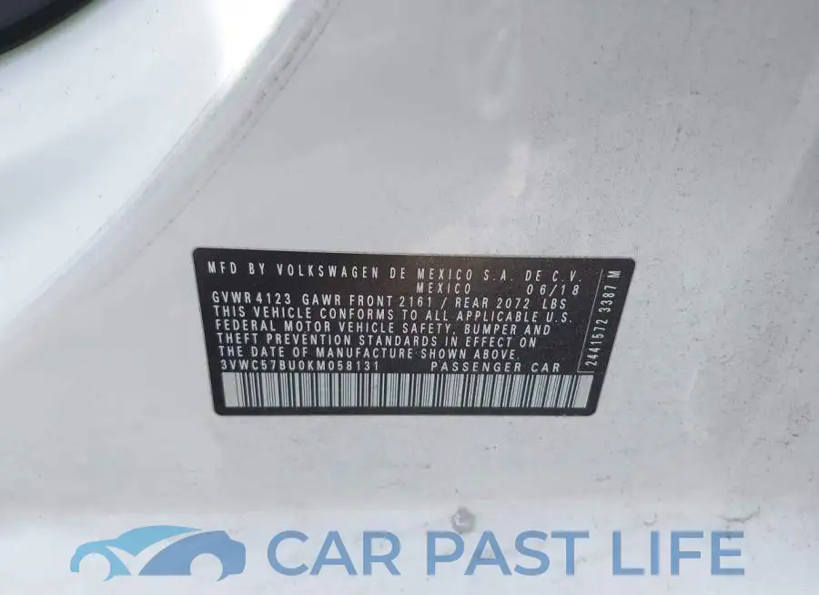 3VWC57BU0KM058131# 9