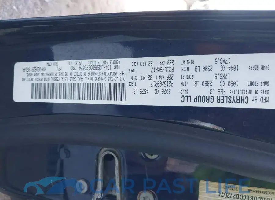 1C4NJDBB6DD272074# 9