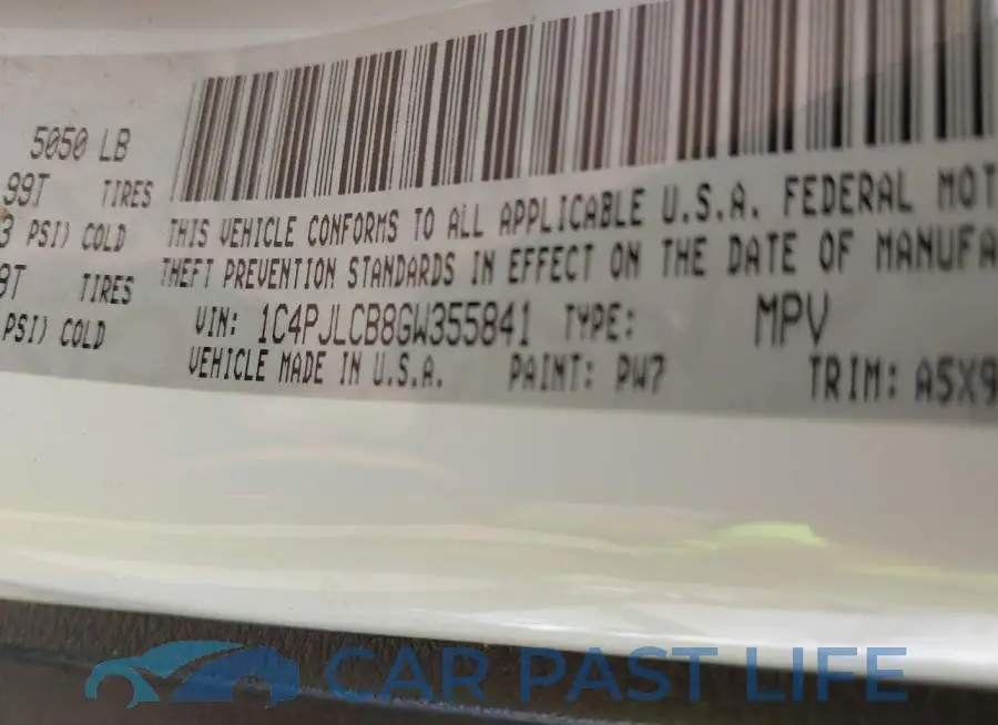 1C4PJLCB8GW355841# 9