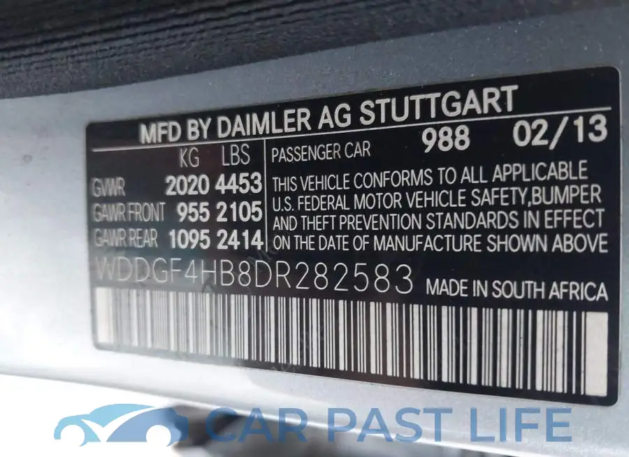 WDDGF4HB8DR282583# 9