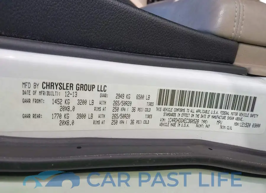 1C4RDHDGXEC360528# 9