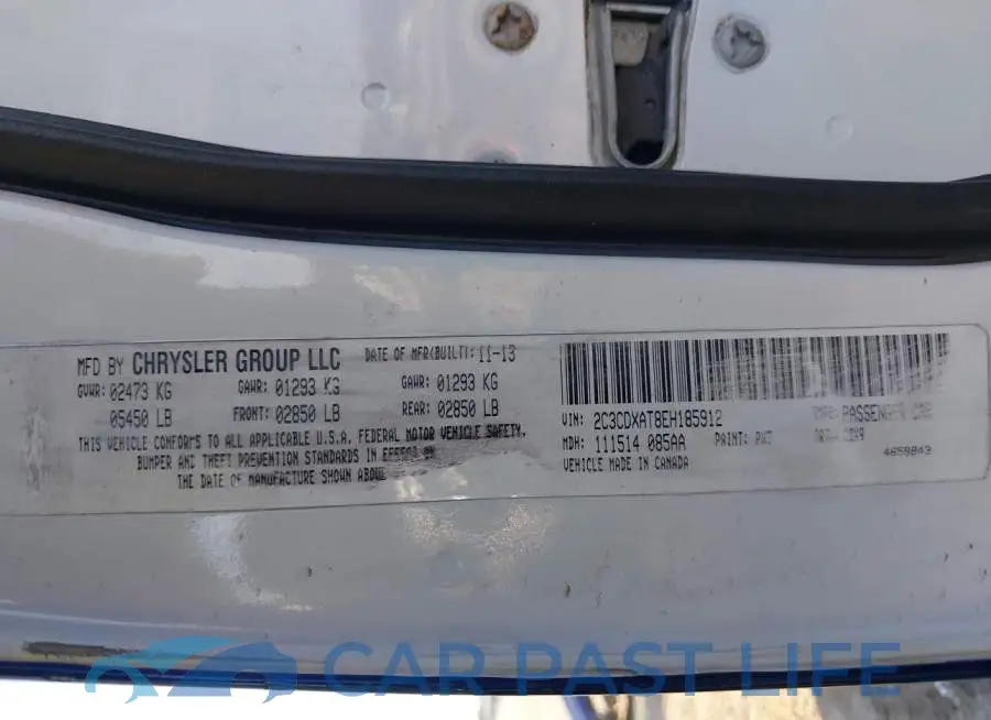 2C3CDXAT8EH185912# 9