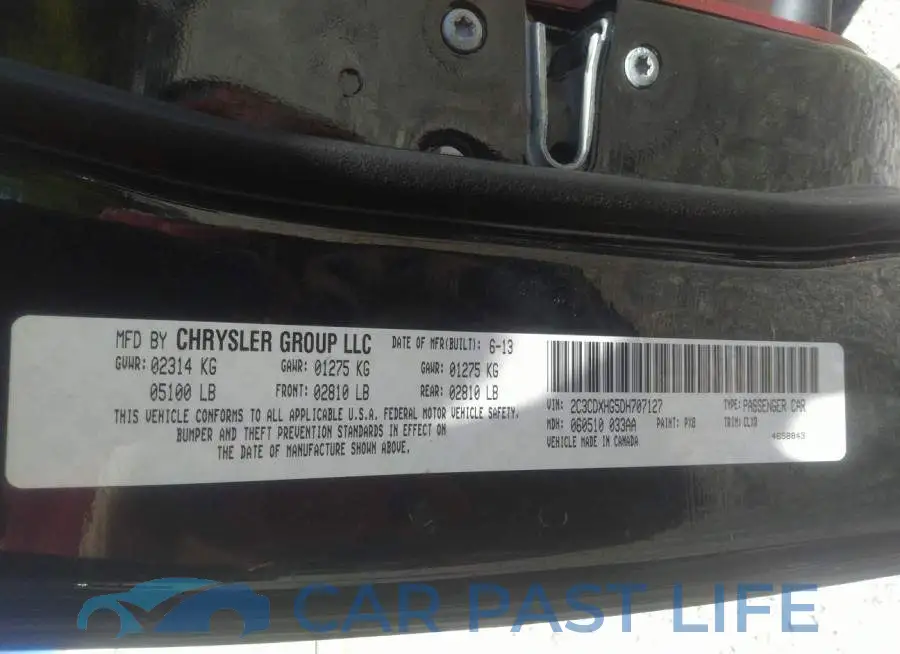 2C3CDXHG5DH707127# 9